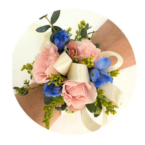 Wrist and Pin On Corsage