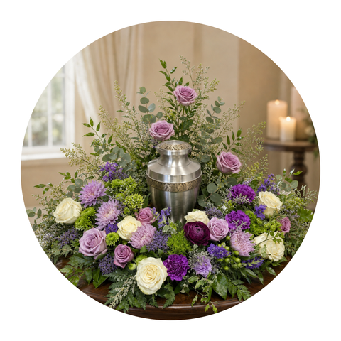 A Life in Bloom - Custom Urn Arrangements