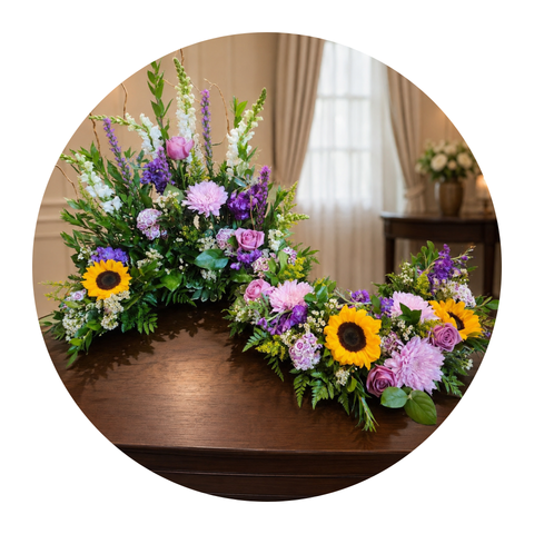A Life in Bloom - Custom Urn Arrangements